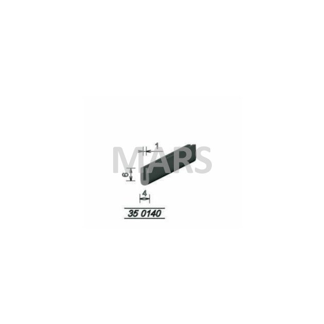 Lemovka EPDM 4 × 1 mm (výška 6 mm), 350140